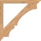 Ekena Millwork Balboa Traditional Smooth Bracket w/ Offset Brace, Western Red Cedar, 5 1/2"W x 46"D x 46"H BKT0604X46X46BOA01SWR - alternate 2